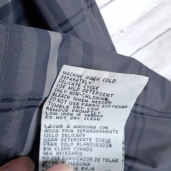 Weather Tamer Womens Anorak Jacket S Gray Plaid Lined Hooded CL - Picture 6 of 7